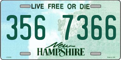 NH license plate 3567366