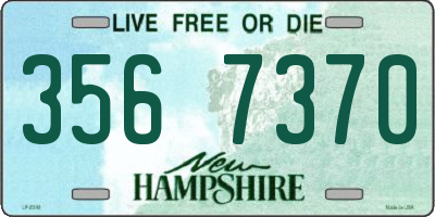 NH license plate 3567370