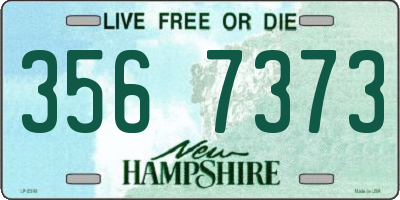 NH license plate 3567373