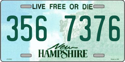 NH license plate 3567376