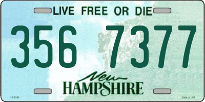 NH license plate 3567377