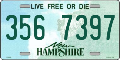 NH license plate 3567397