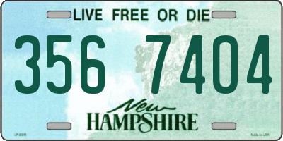 NH license plate 3567404