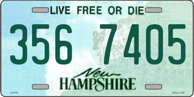 NH license plate 3567405
