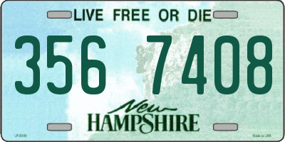 NH license plate 3567408