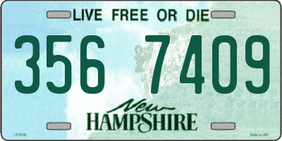 NH license plate 3567409