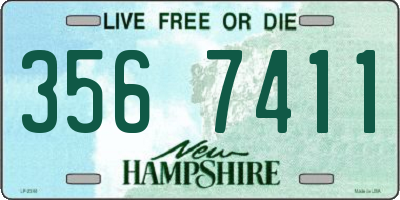 NH license plate 3567411