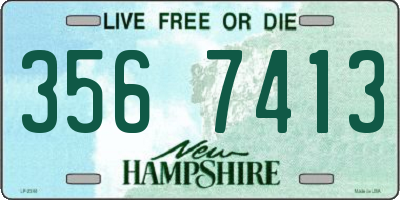 NH license plate 3567413