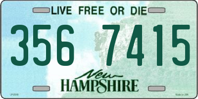 NH license plate 3567415