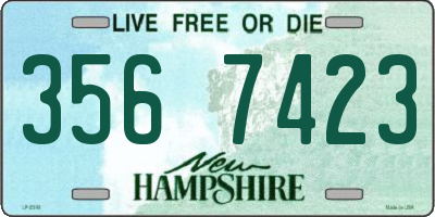 NH license plate 3567423