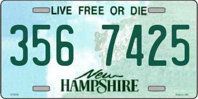 NH license plate 3567425