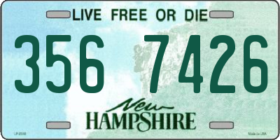 NH license plate 3567426