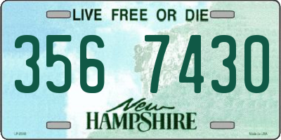 NH license plate 3567430