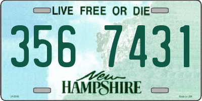 NH license plate 3567431