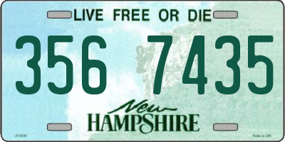 NH license plate 3567435