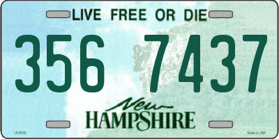 NH license plate 3567437