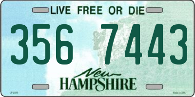 NH license plate 3567443