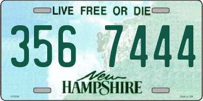 NH license plate 3567444