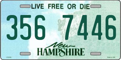 NH license plate 3567446