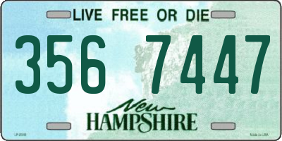 NH license plate 3567447