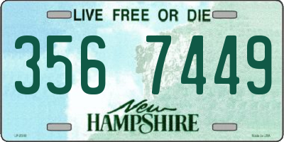 NH license plate 3567449