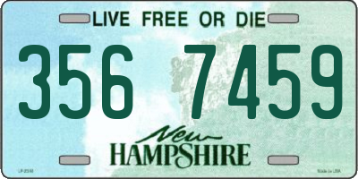 NH license plate 3567459