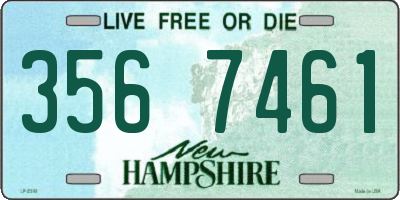 NH license plate 3567461