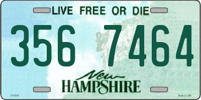 NH license plate 3567464
