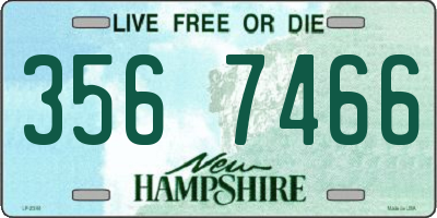 NH license plate 3567466
