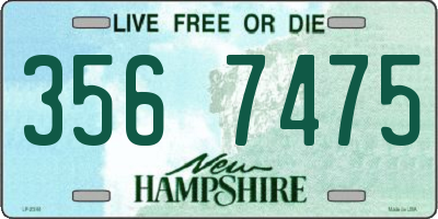 NH license plate 3567475