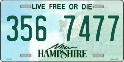 NH license plate 3567477