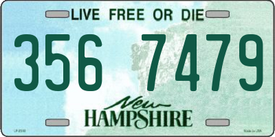 NH license plate 3567479