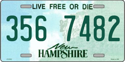 NH license plate 3567482