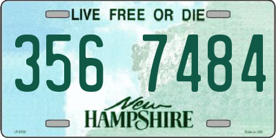 NH license plate 3567484