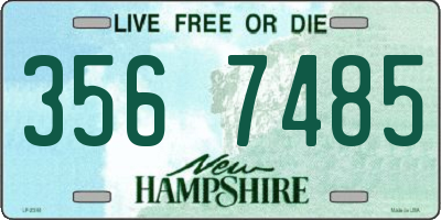 NH license plate 3567485