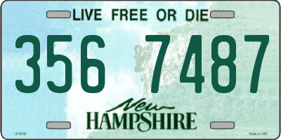 NH license plate 3567487