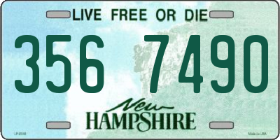 NH license plate 3567490