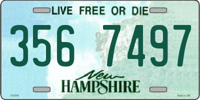NH license plate 3567497