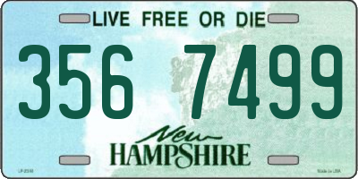 NH license plate 3567499