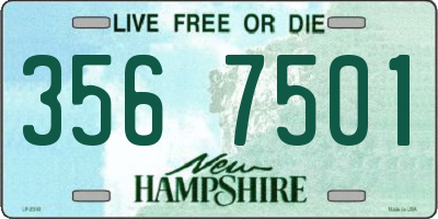 NH license plate 3567501