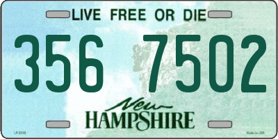 NH license plate 3567502