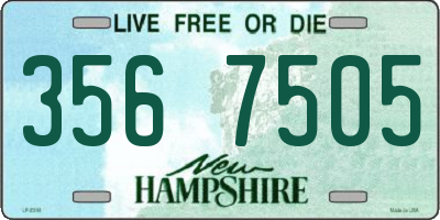 NH license plate 3567505