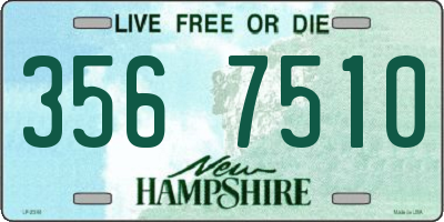 NH license plate 3567510