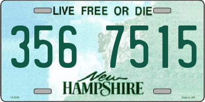 NH license plate 3567515