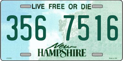 NH license plate 3567516