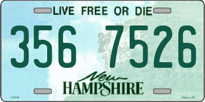 NH license plate 3567526