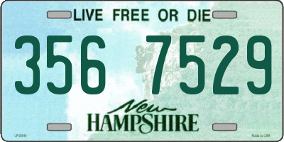 NH license plate 3567529