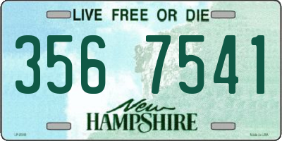 NH license plate 3567541