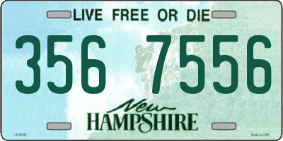NH license plate 3567556