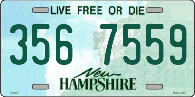 NH license plate 3567559